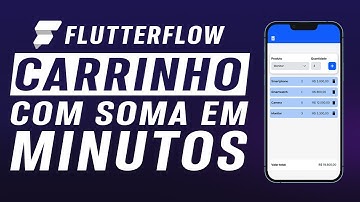 Como Criar um Carrinho de Itens com Soma Automática no Flutterflow com Supabase