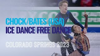 CHOCK / BATES (USA) | Ice Dance Free Dance | Colorado Springs 2023 | #FigureSkating