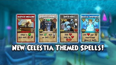 Wizard101 New Celestia Themed Spells! | Summer Test Realm
