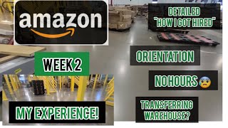 AMAZON my WORKING experience WEEK 2 @ Sort Center | Orientation | Transferring? | BLUE BADGE