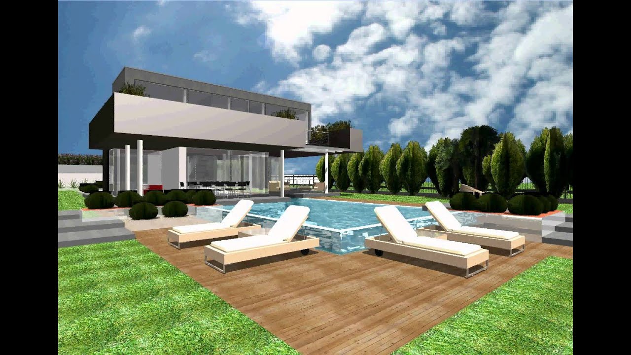 Progetto nuova villa unifamiliare youtube Villa moderna progetto