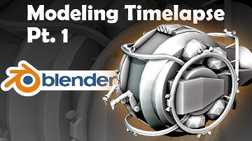 Spaceship Modeling in Blender Timelapse, part 1 — design and blockout