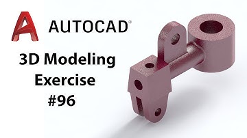 AutoCAD 3D Modeling - Exercise #96 - Basic to Advance in Hindi