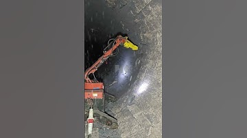 Application of Demolition Robot HCR70D in  Rotary Kiln #demolitionrobot #brokk #hydraulicbreaker