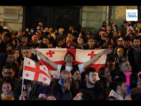 “უცხოური გავლენის გამჭვირვალობის შესახებ” კანონპროექტის წინააღმდეგ საპროტესტო აქციის მესამე დღე