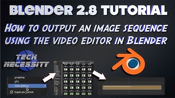 Blender 2.8 Tutorial - How to output a video from an image sequence using the video editor