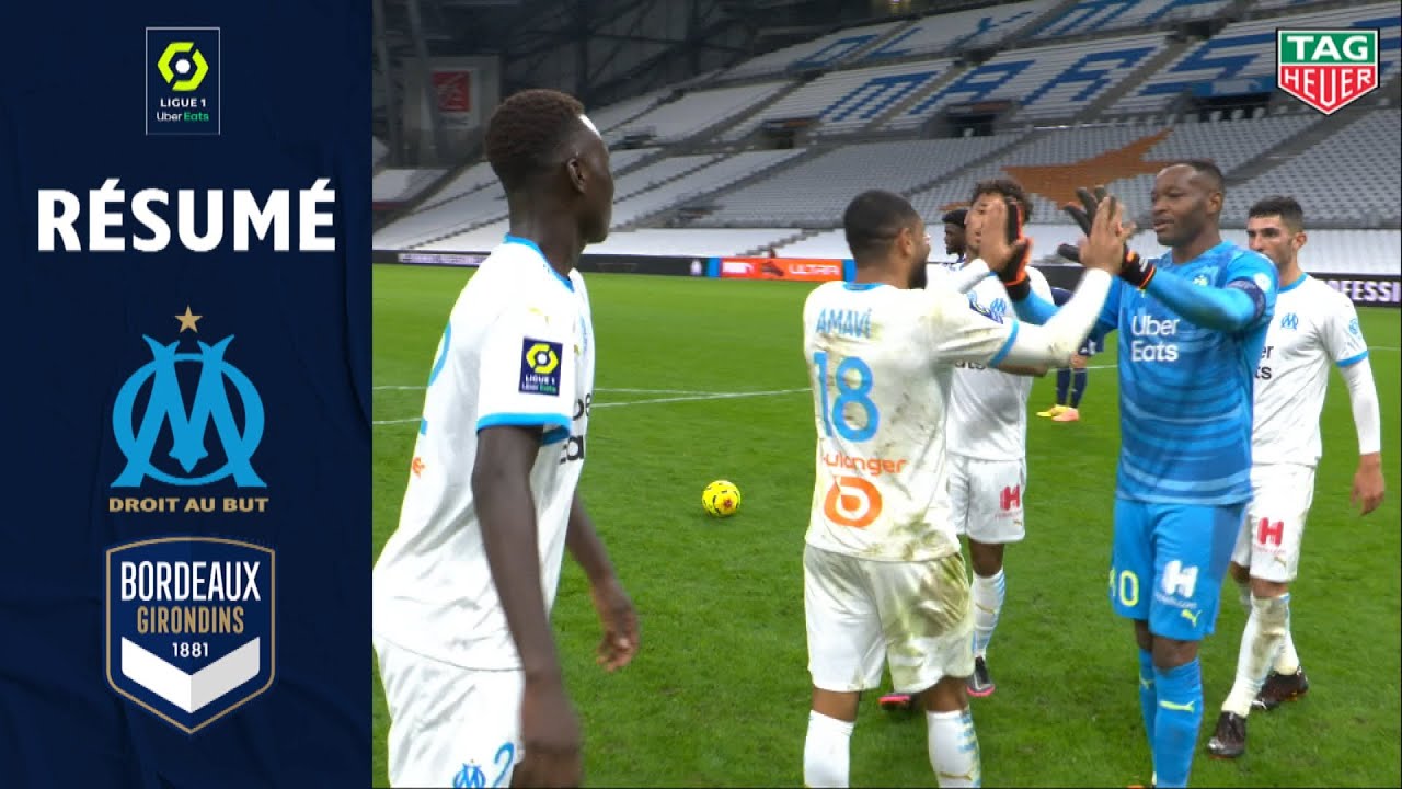 OLYMPIQUE DE MARSEILLE - FC GIRONDINS DE BORDEAUX (3 - 1) - Résumé - (OM -  GdB) / 2020-2021 - YouTube