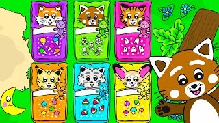 Pukkins Camping - Lek Och Lär Dig Färger Med Pukkins - Lek Med Oss - Pukkins Spel