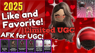 [NEW ITEMS!] ❤️ AFK for UGC! ||25k points code|| loveanwgel ✅ #redcape786