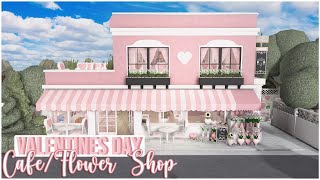 ROBLOX | Bloxburg Valentine's Day Cafe/Flower Shop Speedbuild | Ellvoi