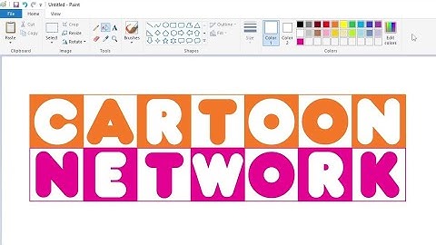 How to draw a Cartoon Network logo in Dunkin