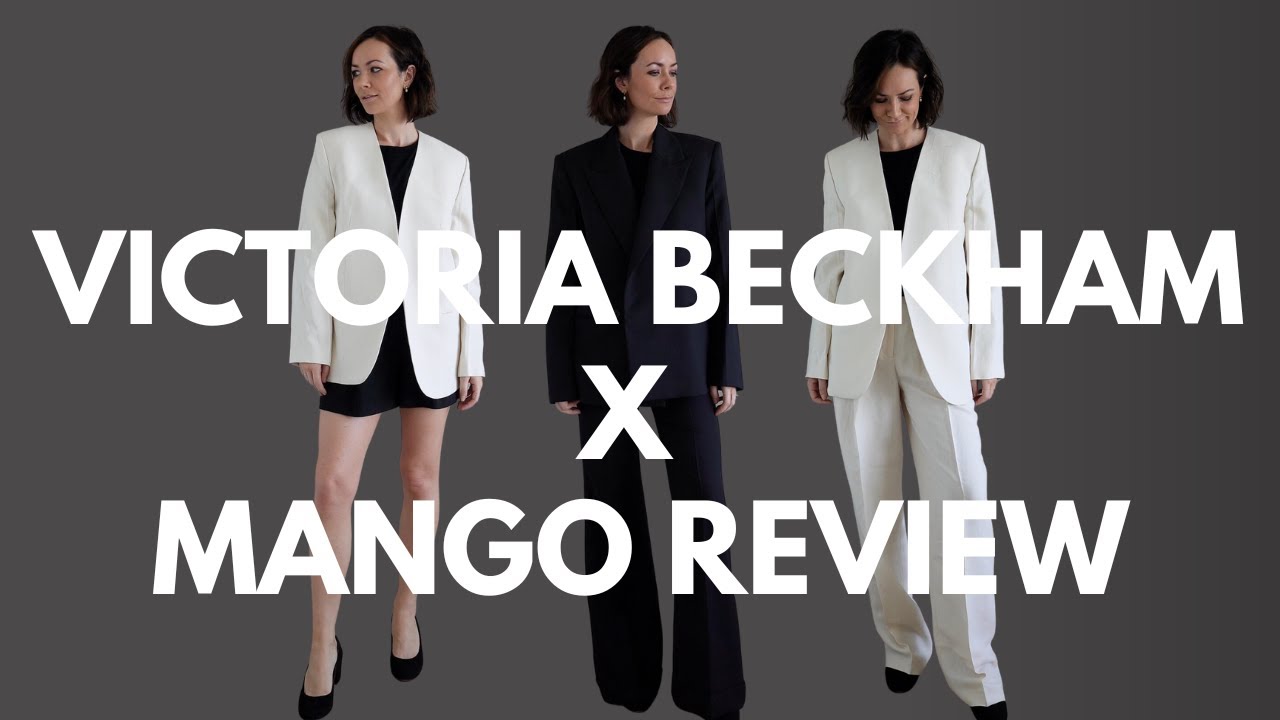 Victoria Beckham x Mango Collab Suit Review... - YouTube