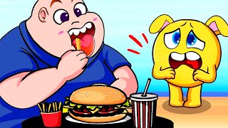 Don't Overeat Song for Children 🍔❌| Compilation of funny songs for children