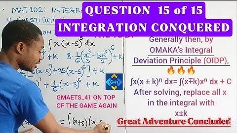 Q•15 U-SUBSTITUTION SHORTCUT || INTEGRATION CONQUERED || OIDP PRINCIPLE || COMPLETE ADVENTURE
