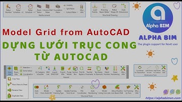 Alpha BIM | Dựng Grid Cong từ AutoCAD | Model Arc Grid from AutoCAD | Tool Revit