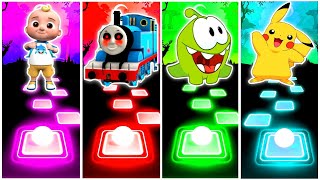 Cocomelon 🆚 Thomas The Train Exe 🆚 Om Nom 🆚 Pikachu. 🎶 Who Is Best?