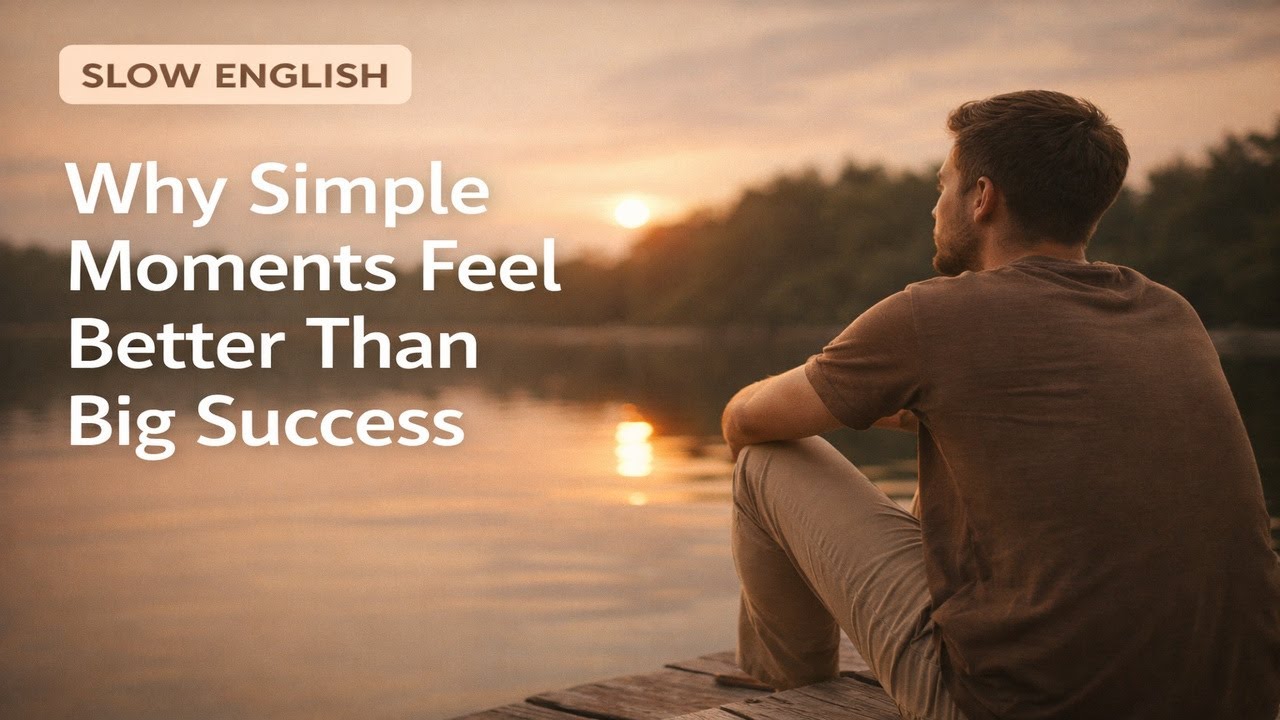 Why Simple Moments Feel Better Than Success | Slow English