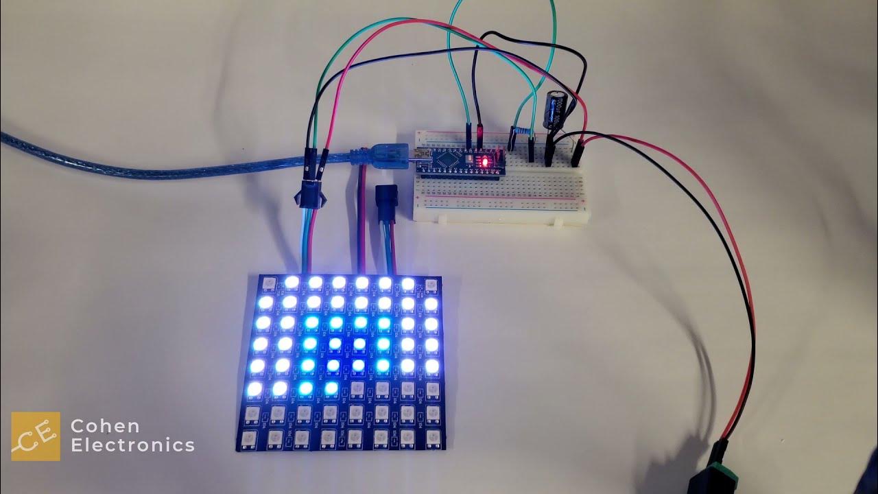 Display Custom Images on Arduino WS2812B LED Matrix - YouTube