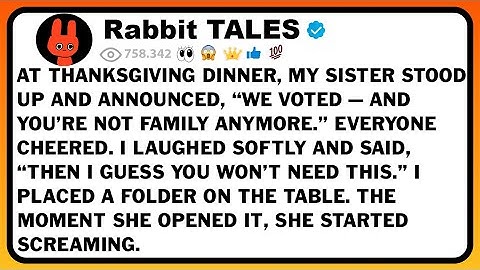 At Thanksgiving Dinner, My Sister Stood Up And Announced, “We Voted—And You’re Not Family Anymore.”