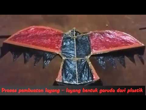 Cara Membuat Layang Layang Burung Garuda Semburat Warna