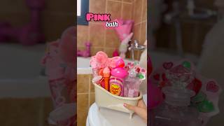 Pink bath🩷🛁 What’s next? #asmr #bathroutine #bathessentials #night #shorts #fyp #bathtime #viral
