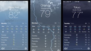 Whats wrong with the iphone weather 2015 App.  Fault problem confusing temp and day ? screenshot 5