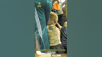 Teamwork Log Loading – Efficiency & Collective Strength 🌲🚜* #workersvillage #teamwork #woodworking