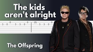 PDF Sample The Offspring - The Kids Aren't Alright guitar tab & chords by Stunning Music Tabs.