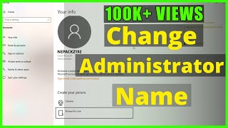 How to change Administrator name on Windows 10  🙏  How do I Change the Administrator on Windows 10?