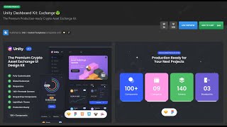 SHARE FREE | Unity Dashboard Kit: Exchange $88 | Chiasemoingay.com