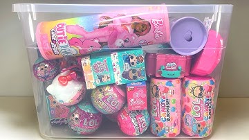 90 Minutes NO TALKING Relaxing Unboxing ASMR Sounds with LOL Dolls Barbie Care Bears Cutie Reveal