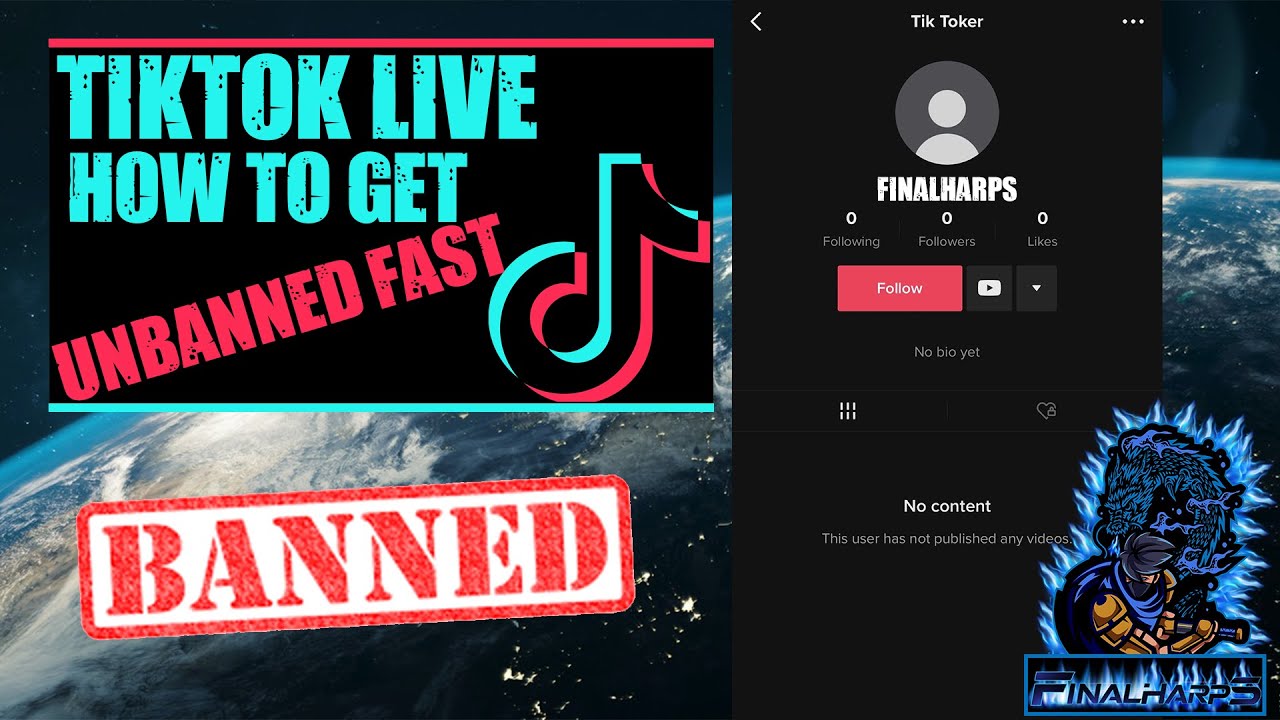 HOW TO GET UNBANNED ON TIKTOK LIVE YouTube