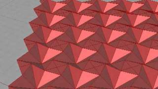 Waterbomb Tesselation using Grasshopper3d