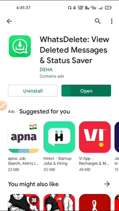 Whatsapp Par Delete Message Kaise Dekhe 2023 🤔 || #shorts