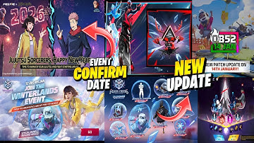 JUJUTSU KAISEN EVENT DATE 🤯🔥 Winterland FREE Rewards + Step Up Emote & EVO Bundle Token Tower FF