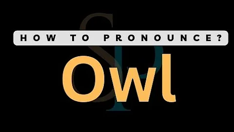 How To Pronounce Owl (Correctly)