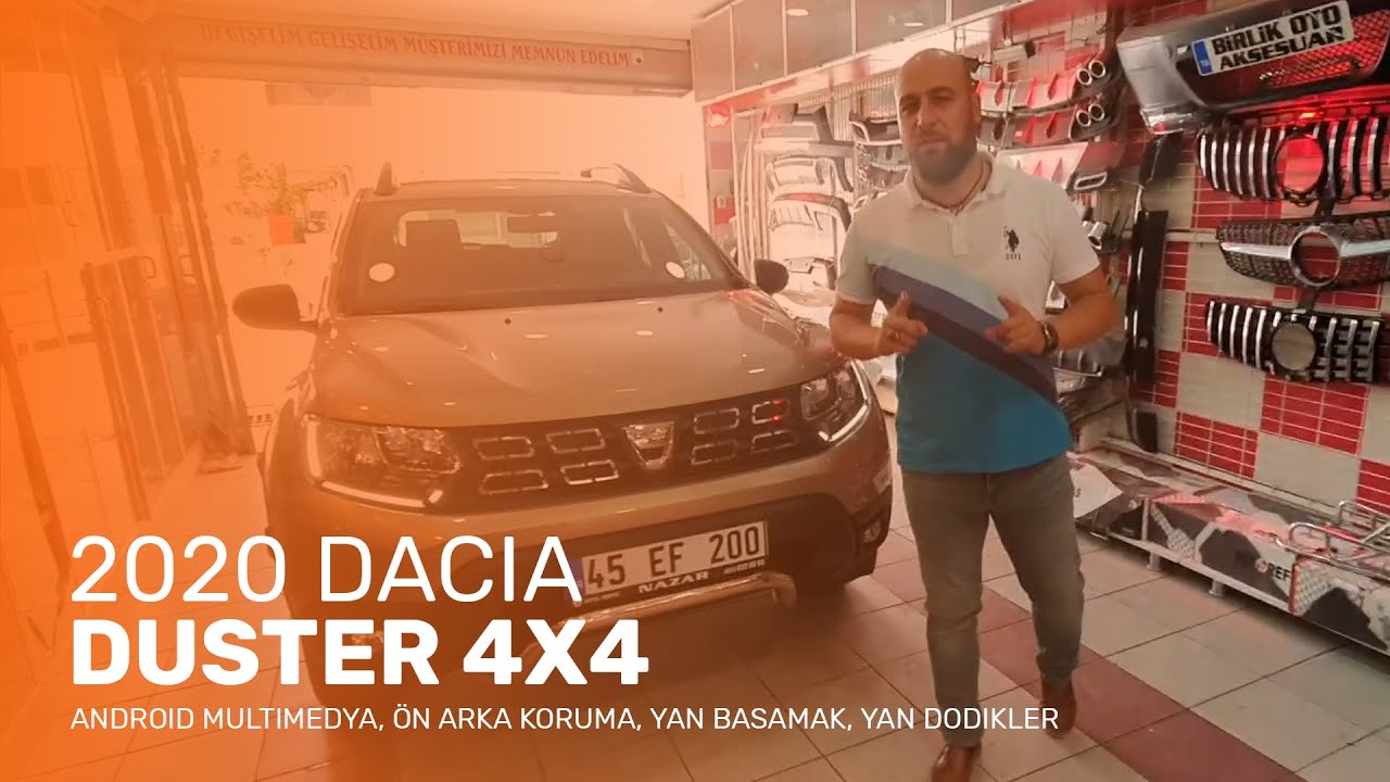 2020 Dacia Duster 4x4 // Android Multimedya, Ön Arka Koruma, Yan Basamak, Yan Dodikler