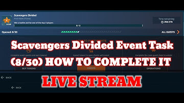 war robots scavengers divided event task (8/30) how to complete it #warrobots #warrobotslive