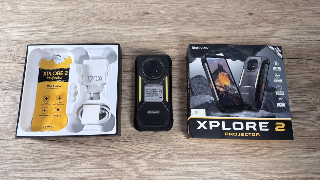 Blackview XPLORE 2 Projector review; Rugged phone with 20,000 mAh