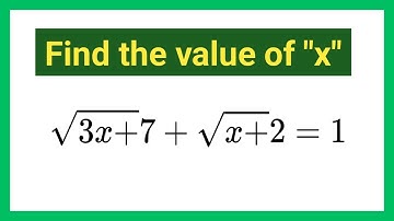 A Nice Math Radical Equation | Find the value of x ? | Math Olympiad