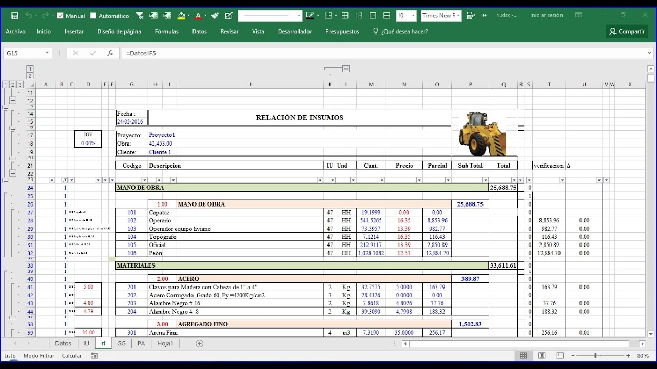 Modelo De Presupuesto Excel Introduccion 3 Precex 03 Youtube