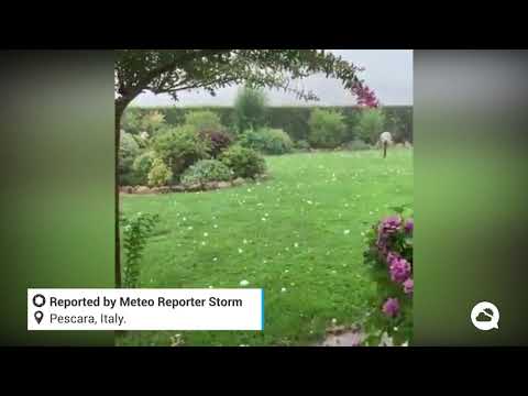 Severe hail in Italy