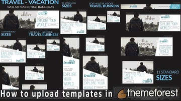 How To Upload PSD Templates In Themeforest  Make 20 size Banner in  Photoshop  Upload To Themeforest