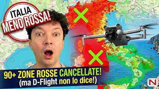 DRONI: ENAC ha cancellato 90+ ZONE ROSSE (ma D-Flight no)