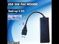 testando Fax Modem 56k Externo Usb P/ Discada - Linux,xp- Vista- 7- 8