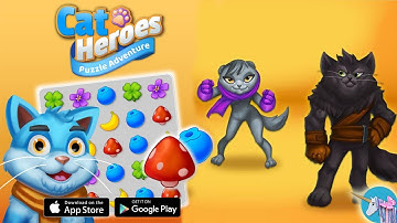Cat Heroes Puzzle Adventure gameplay