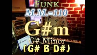 g#m minor (g# b d#) one chord backing track - funk m.m.=110