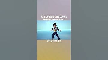 SS3 Gotenks and Vegeta unique interaction #dragonball #dragonballz #dragonballsparkingzero #shorts
