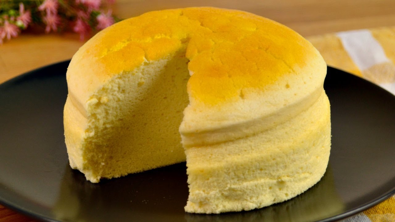 Fluffy Japanese Cheesecake Sponge Cake YouTube