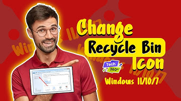 How to Change Recycle Bin Icon on Windows 11/10 | POP CAT RECYCLE BIN ICON MAKE | Tech 360°